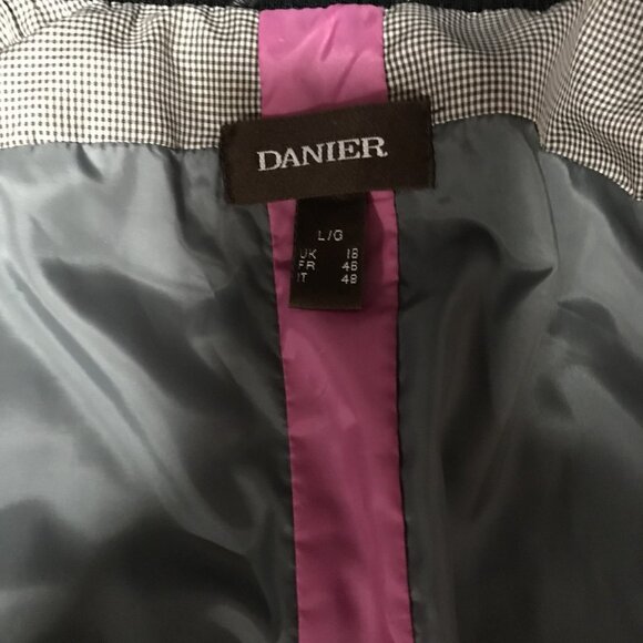 Black Leather Danier Coat - Picture 3 of 7